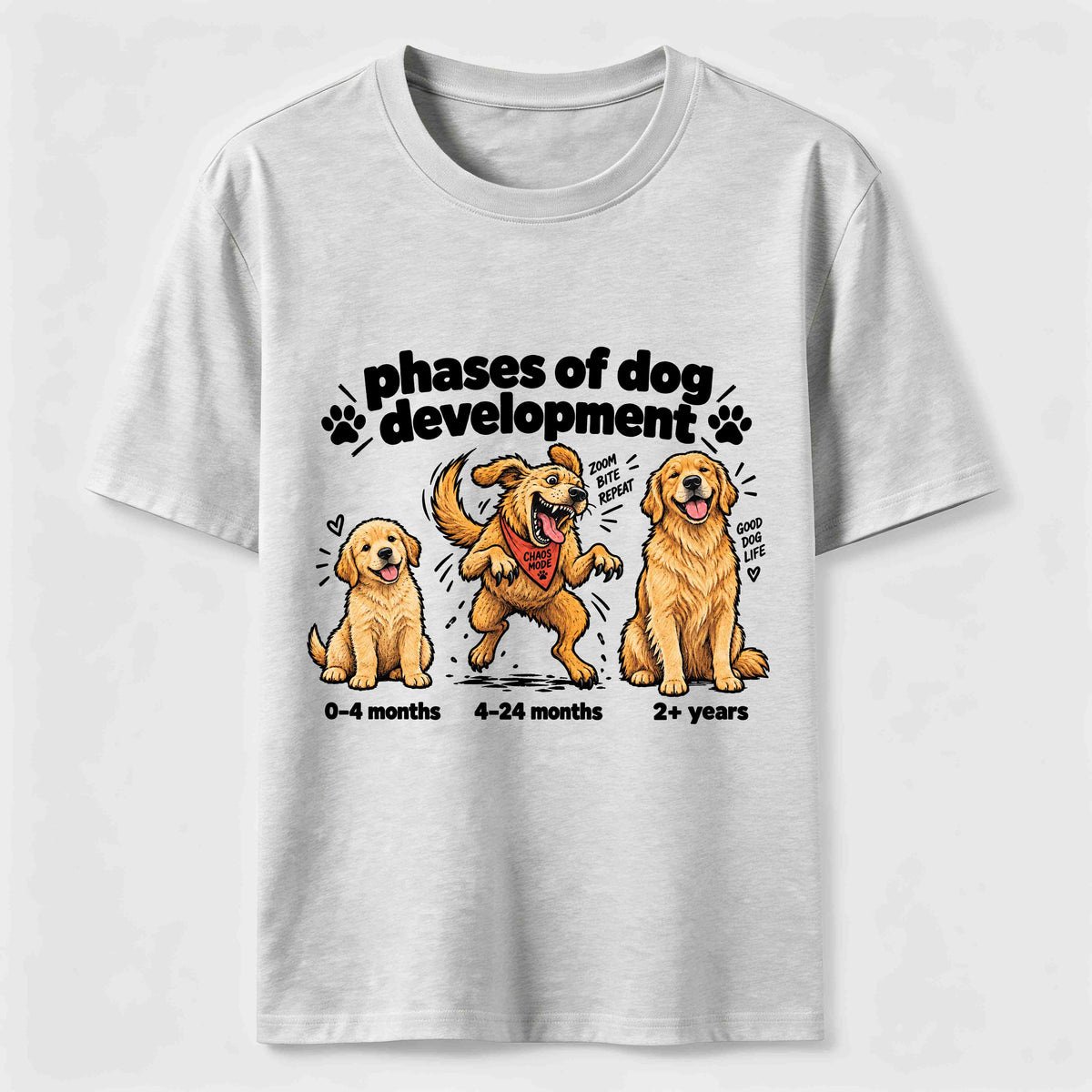 Golden Retriever Chaos Phase Classic T-Shirt