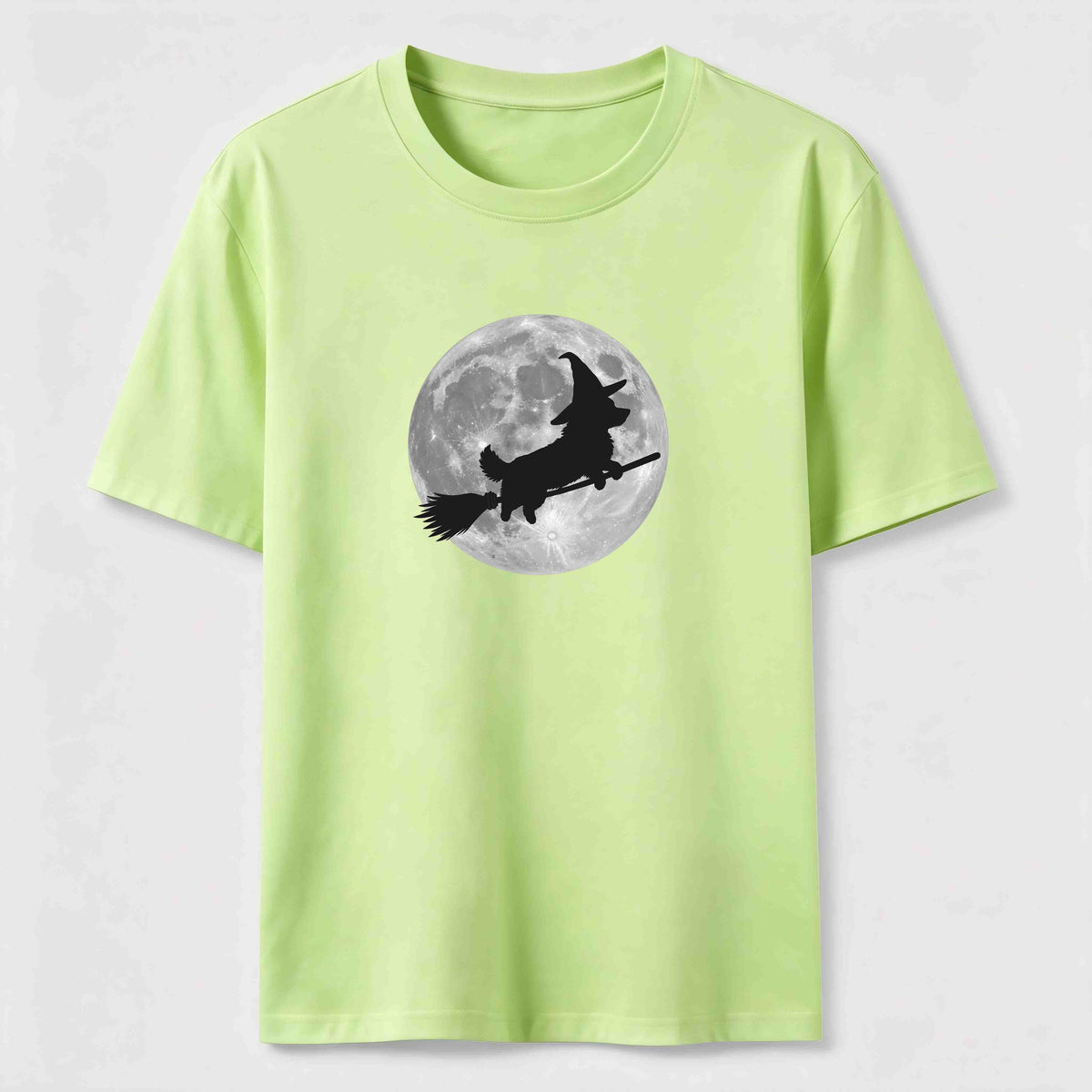A Corgi riding a broomstick Classic T-Shirt
