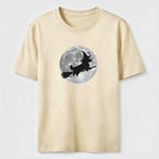 A Corgi riding a broomstick Classic T-Shirt