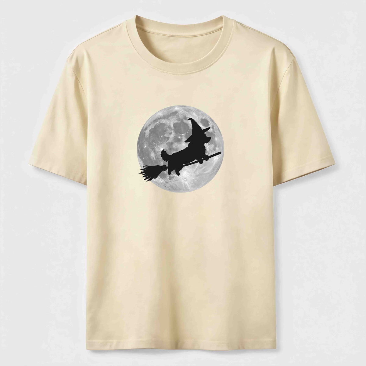 A Corgi riding a broomstick Classic T-Shirt