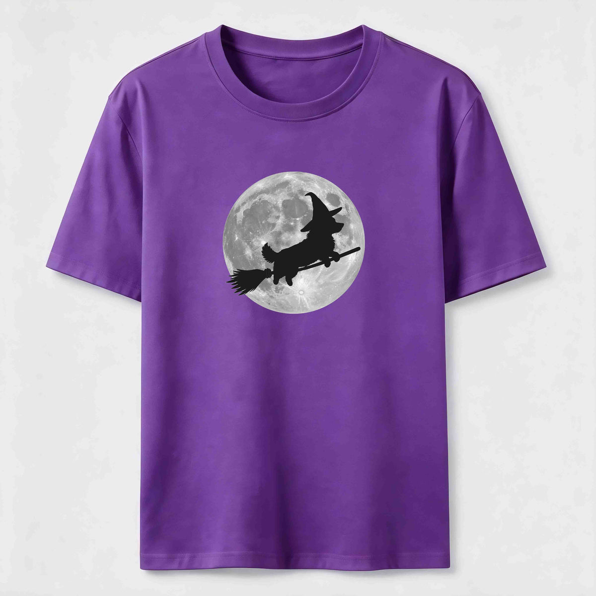 A Corgi riding a broomstick Classic T-Shirt