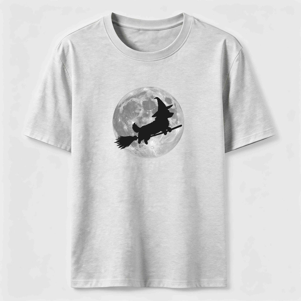 A Corgi riding a broomstick Classic T-Shirt