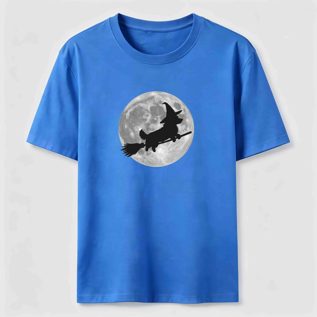 A Corgi riding a broomstick Classic T-Shirt
