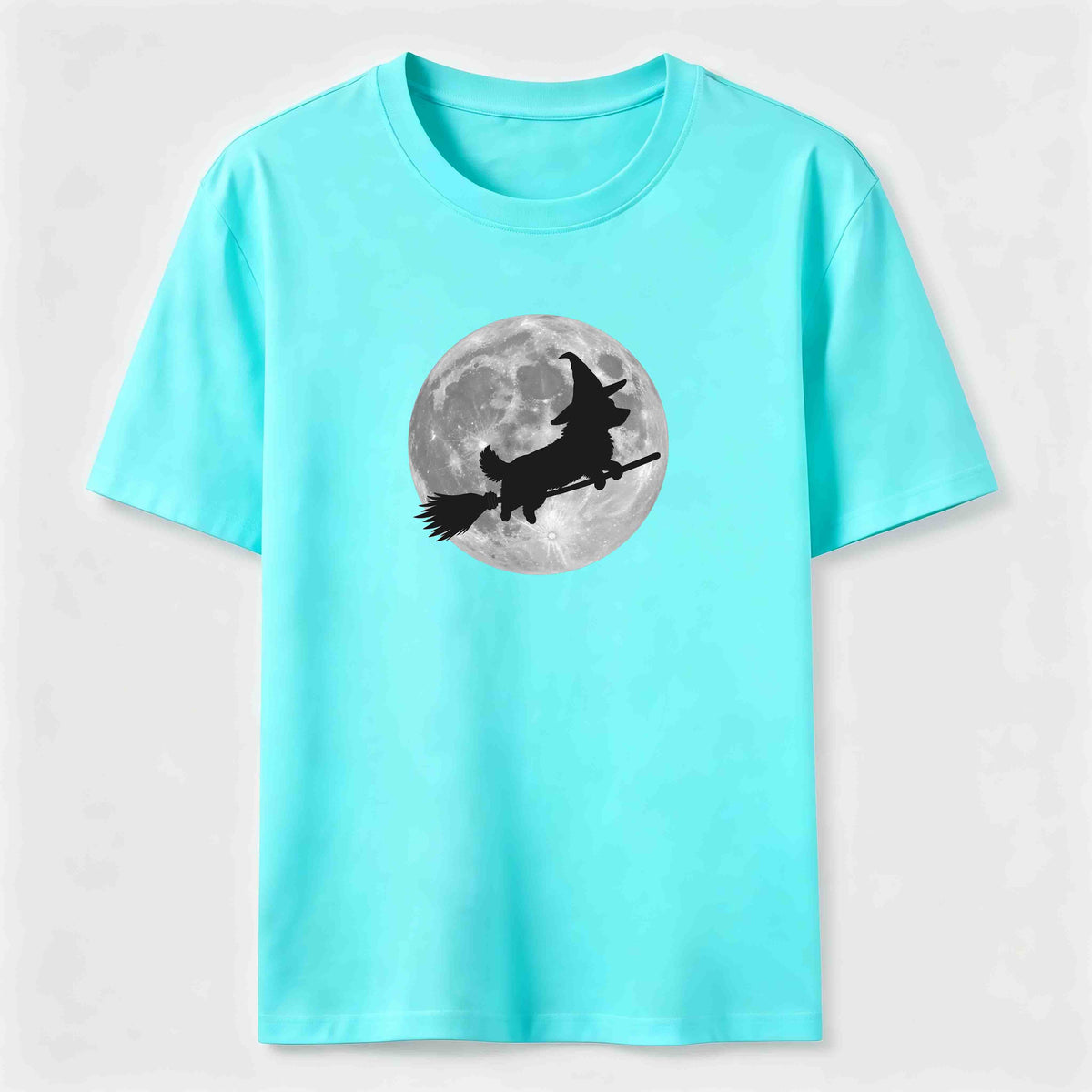 A Corgi riding a broomstick Classic T-Shirt
