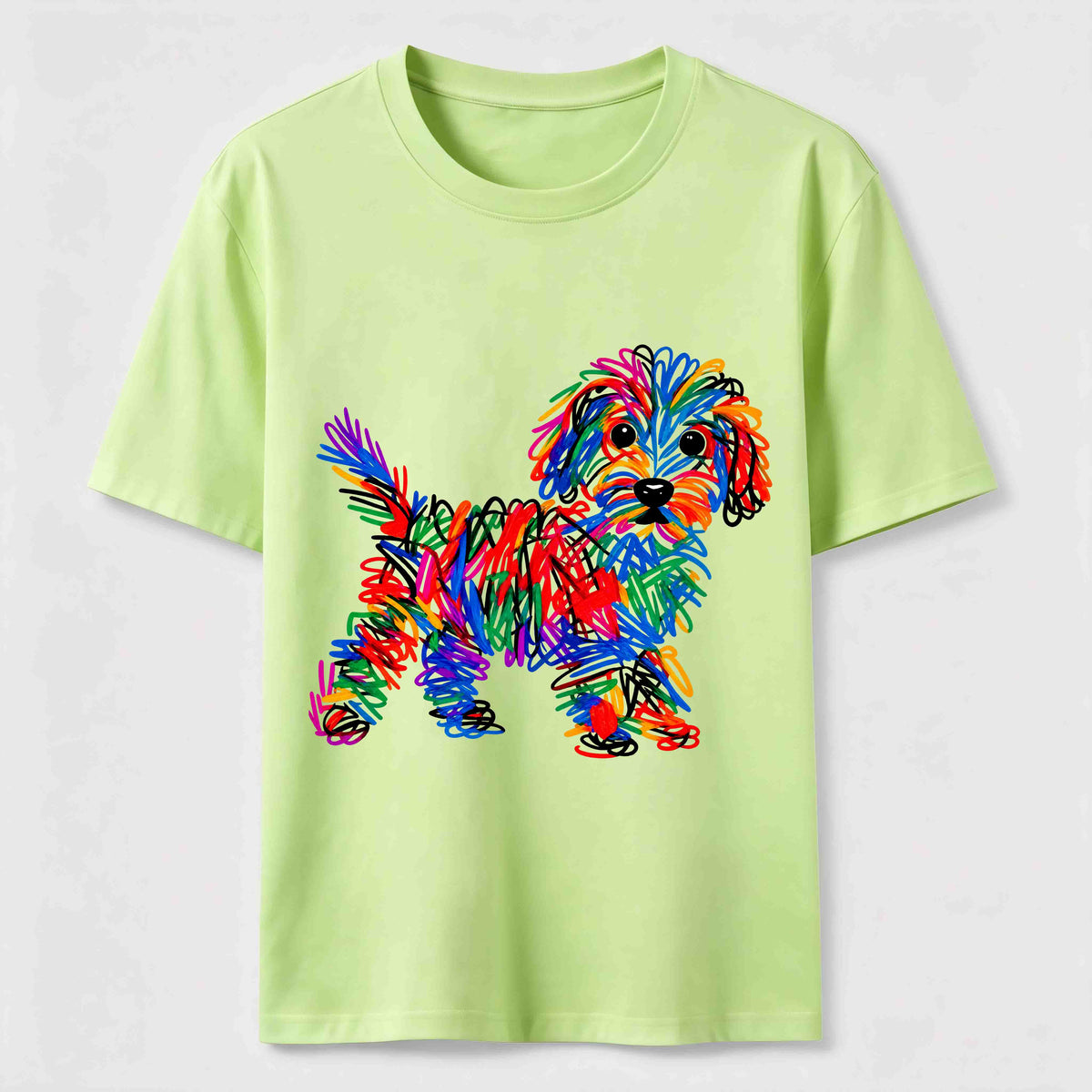Color Scribble Dog Classic T-Shirt