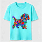 Color Scribble Dog Classic T-Shirt