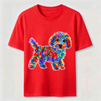Color Scribble Dog Classic T-Shirt