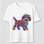 Color Scribble Dog Classic T-Shirt