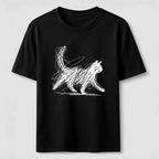 Abstract line-art cat Classic T-Shirt