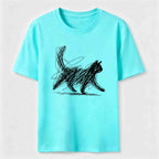 Abstract line-art cat Classic T-Shirt