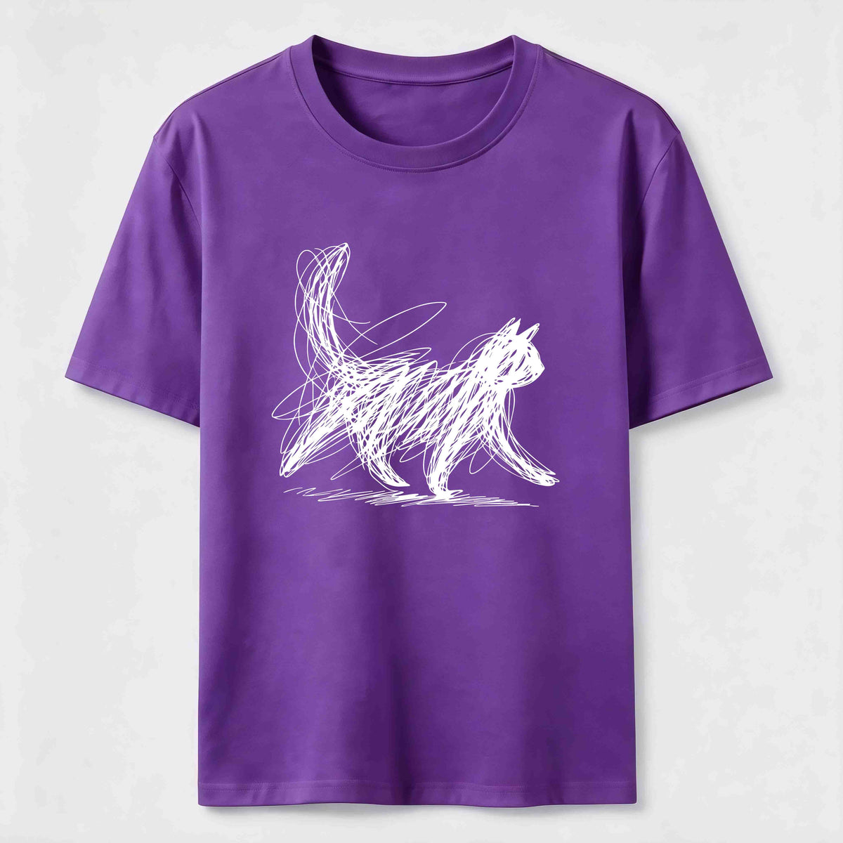 Abstract line-art cat Classic T-Shirt
