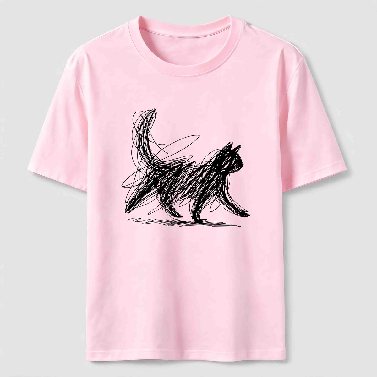 Abstract line-art cat Classic T-Shirt
