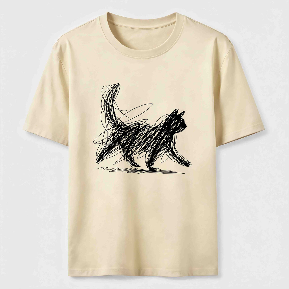 Abstract line-art cat Classic T-Shirt