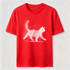 Abstract line-art cat Classic T-Shirt