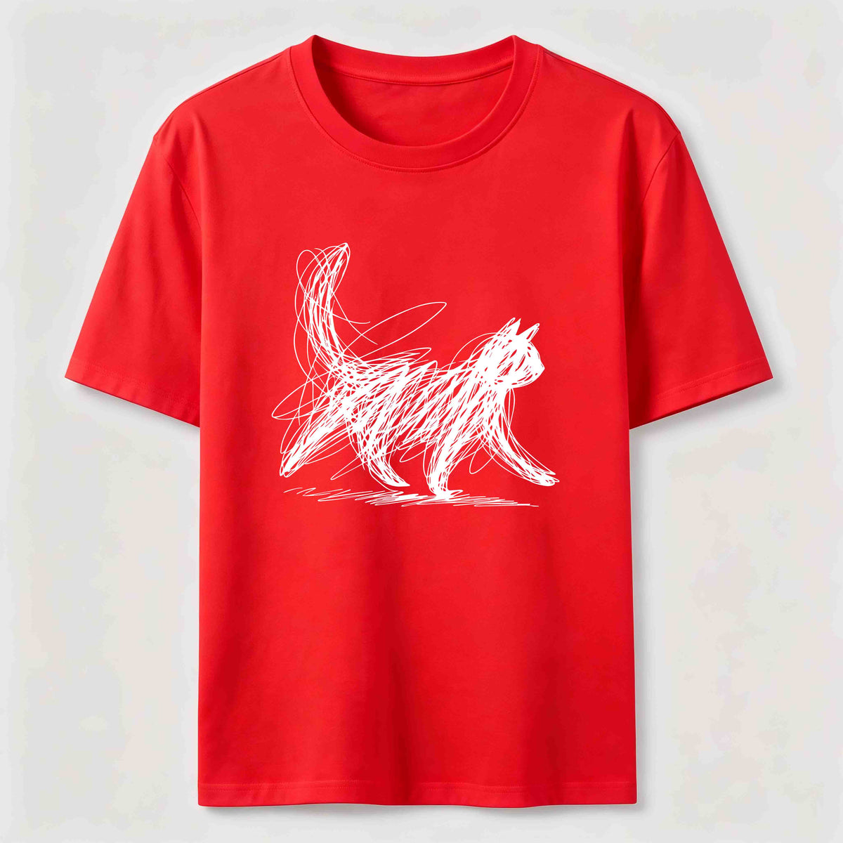Abstract line-art cat Classic T-Shirt