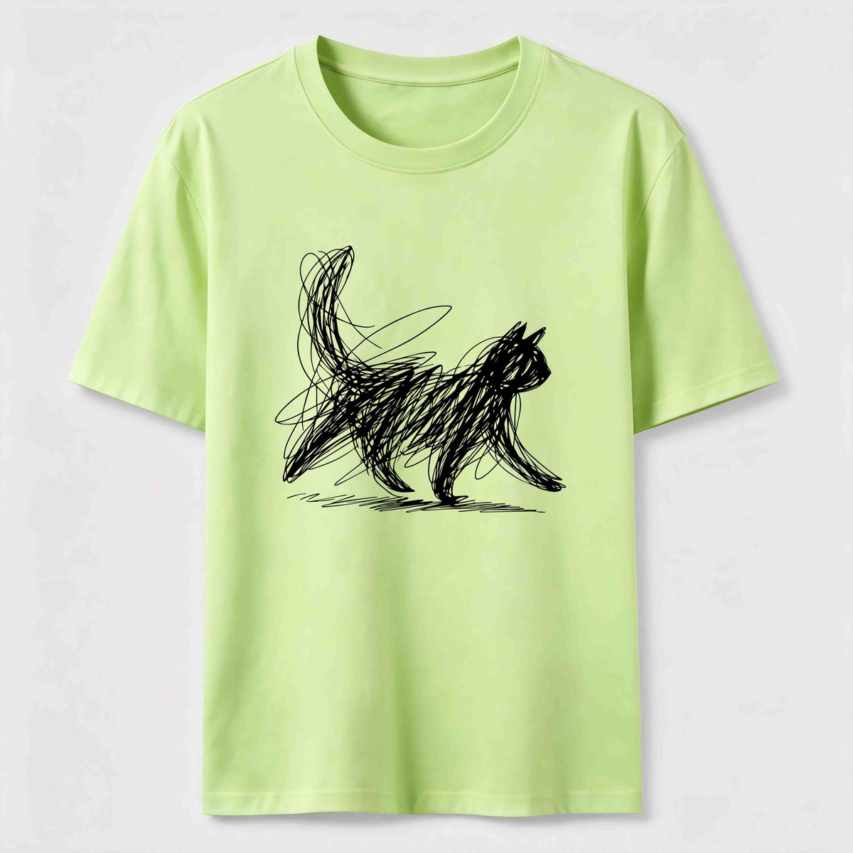 Abstract line-art cat Classic T-Shirt