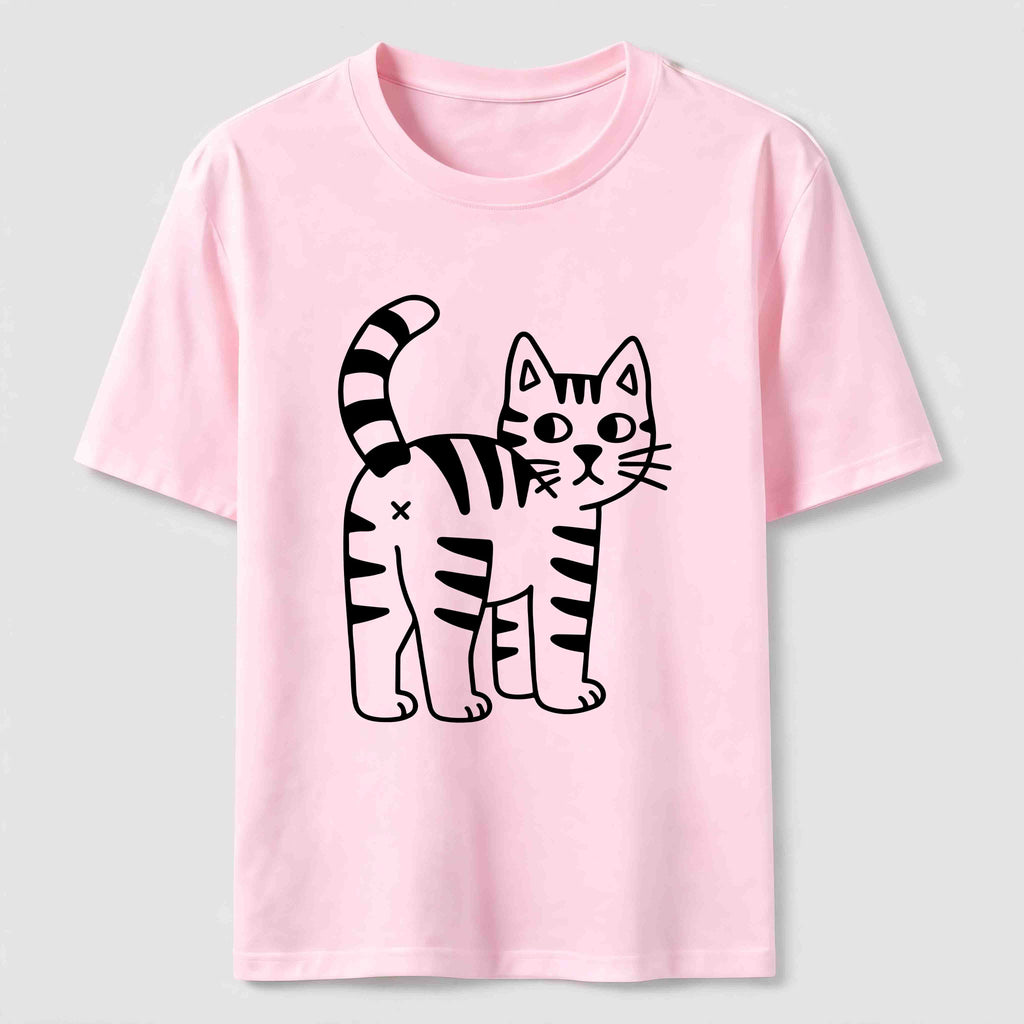 Simple striped cat Classic T-Shirt