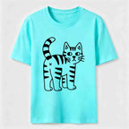 Simple striped cat Classic T-Shirt
