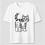 Simple striped cat Classic T-Shirt