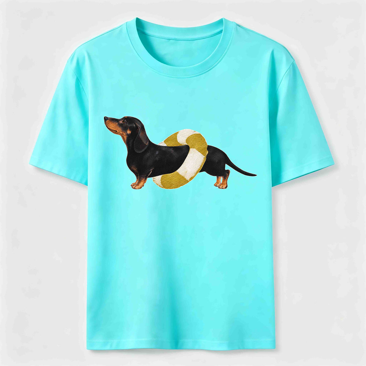 A dachshund wearing a swim ring Classic T-Shirt