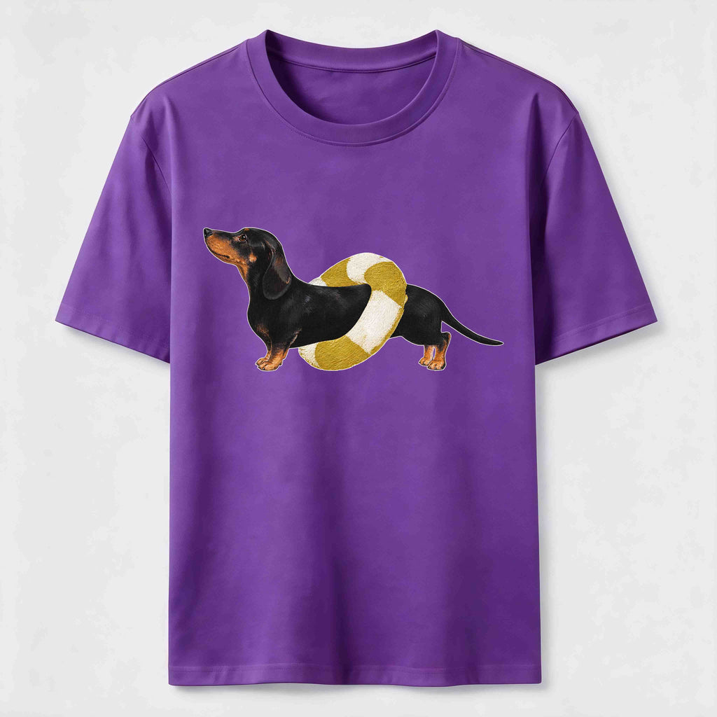 A dachshund wearing a swim ring Classic T-Shirt