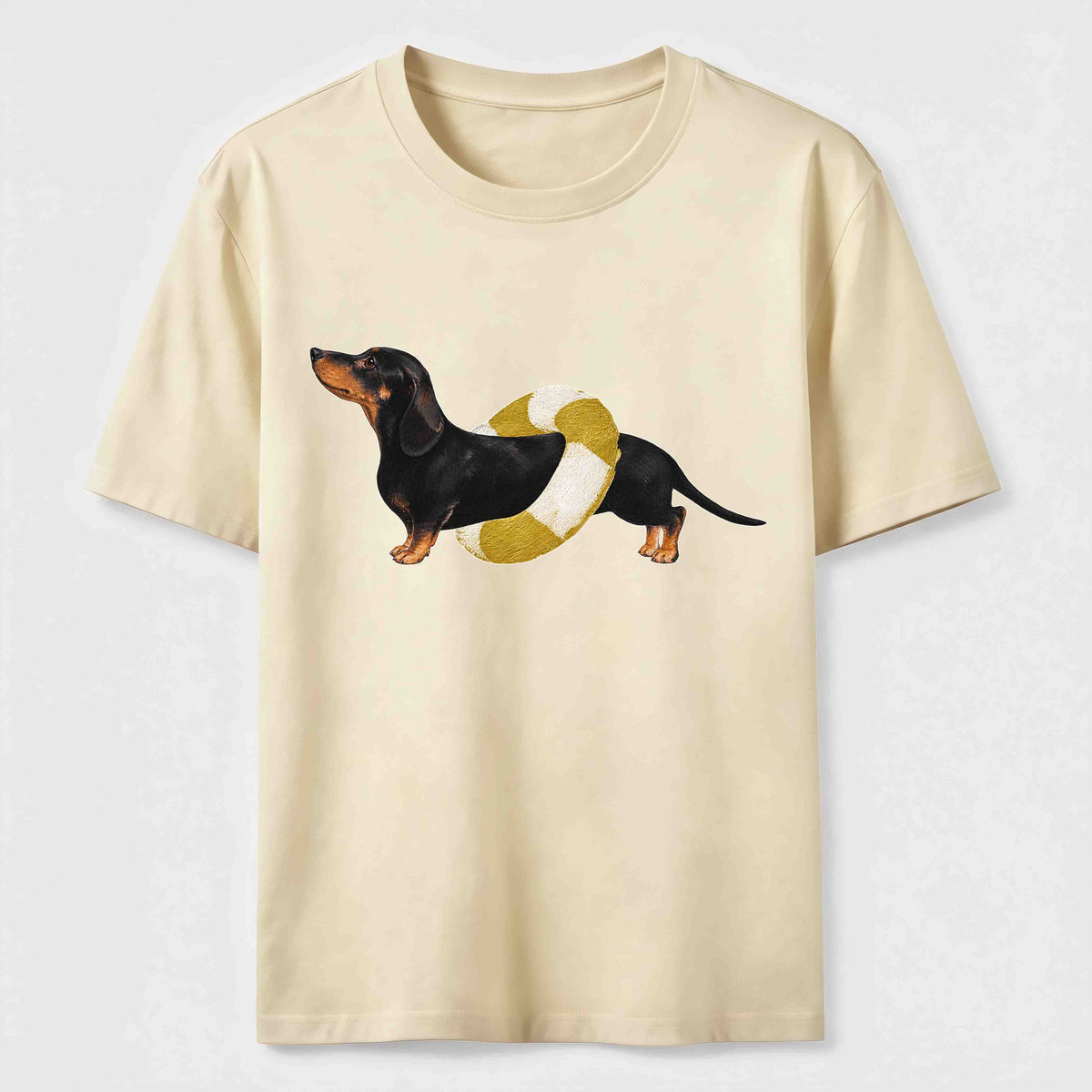 A dachshund wearing a swim ring Classic T-Shirt