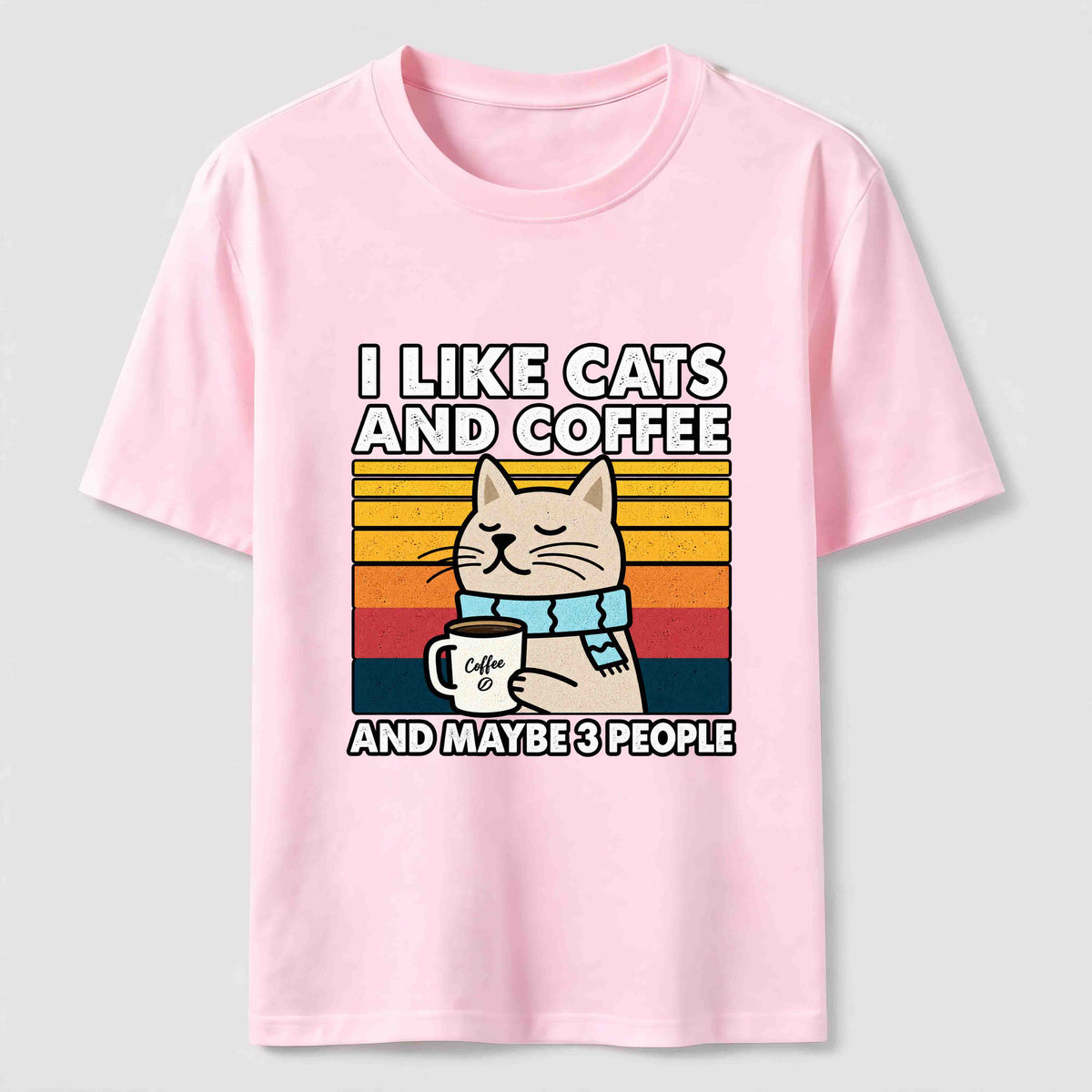 Cats Coffee and Maybe 3 People Classic T-Shirt