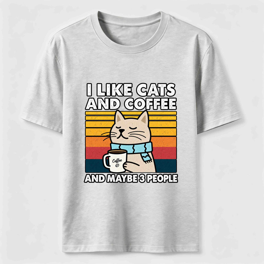 Cats Coffee and Maybe 3 People Classic T-Shirt