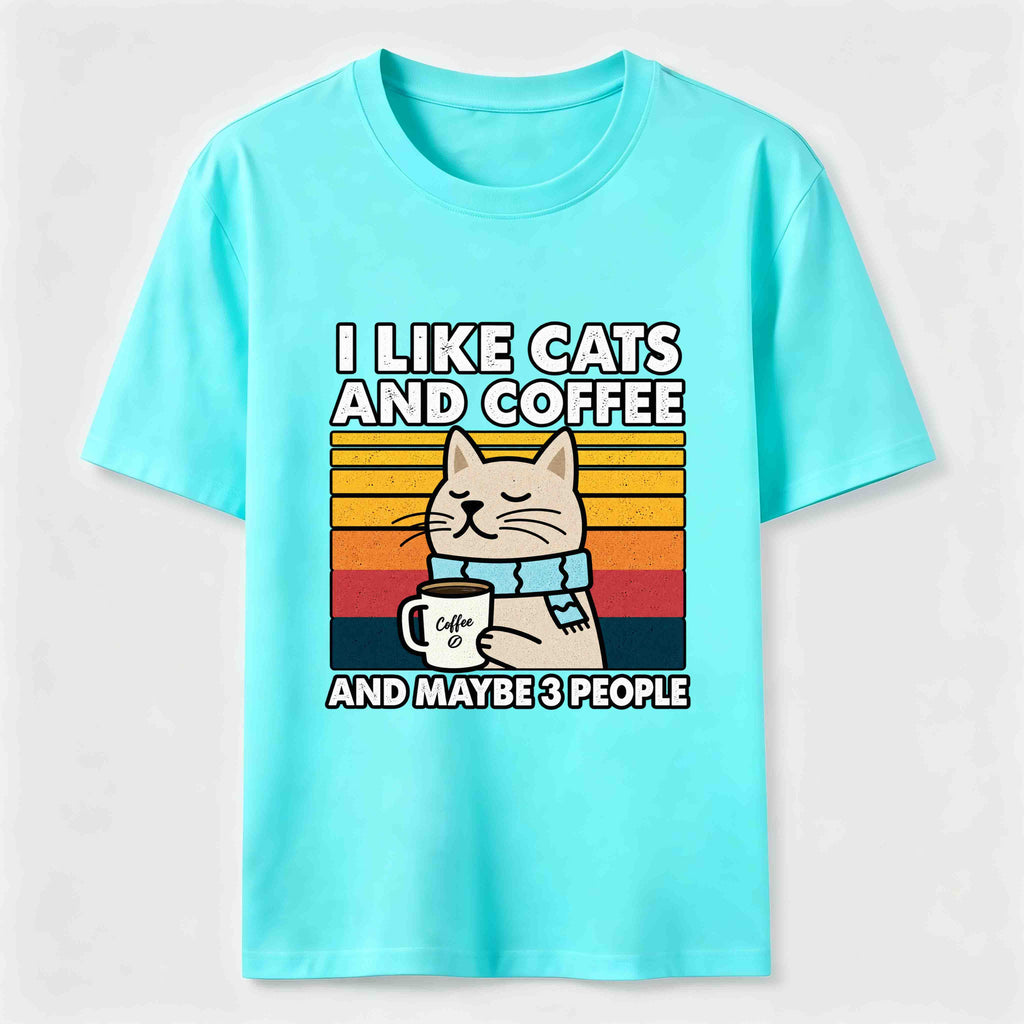 Cats Coffee and Maybe 3 People Classic T-Shirt
