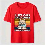 Cats Coffee and Maybe 3 People Classic T-Shirt