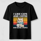 Cats Coffee and Maybe 3 People Classic T-Shirt