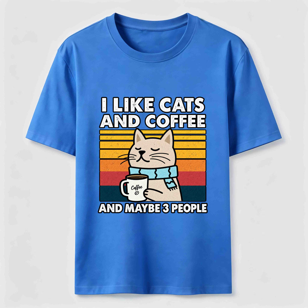 Cats Coffee and Maybe 3 People Classic T-Shirt