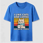 Cats Coffee and Maybe 3 People Classic T-Shirt