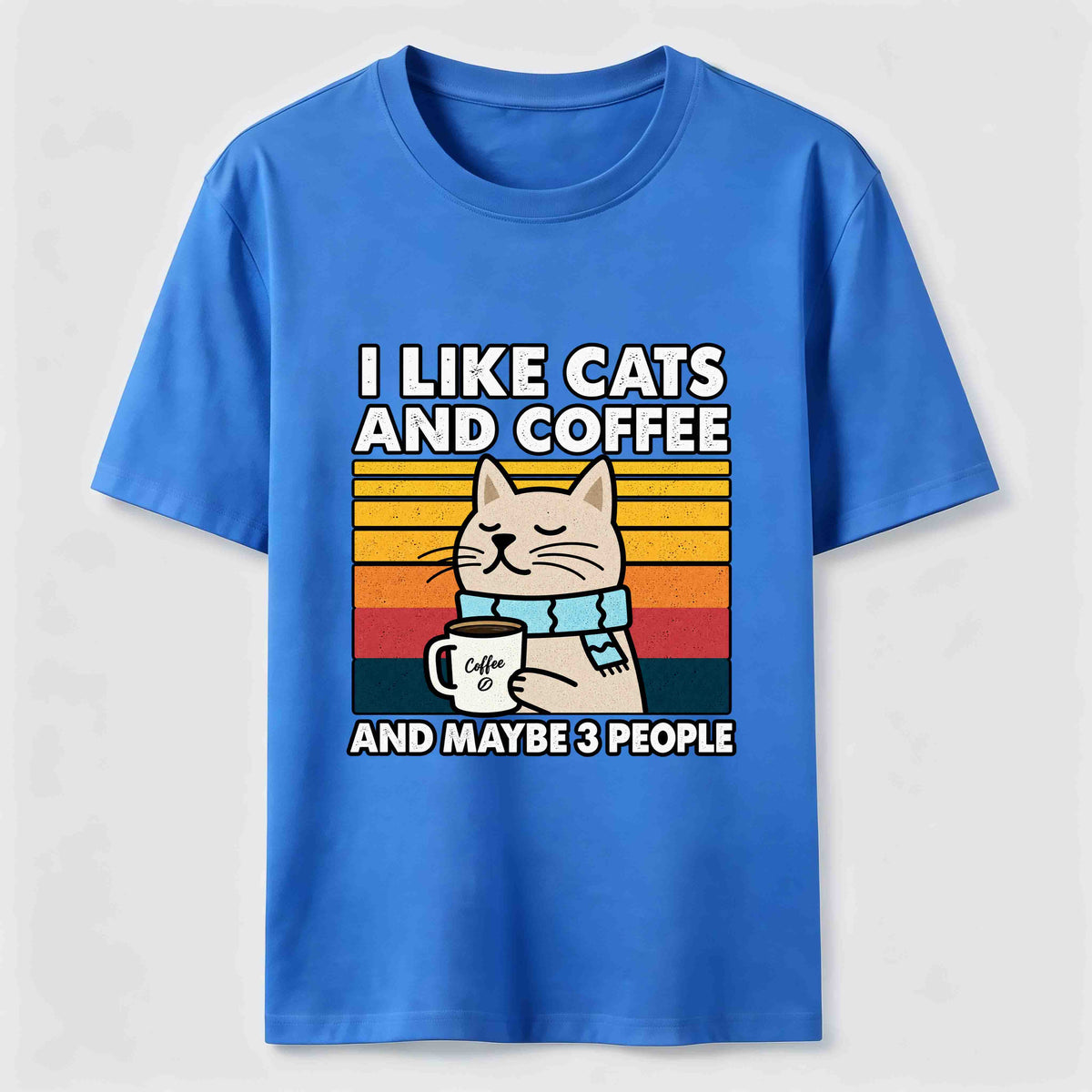 Cats Coffee and Maybe 3 People Classic T-Shirt