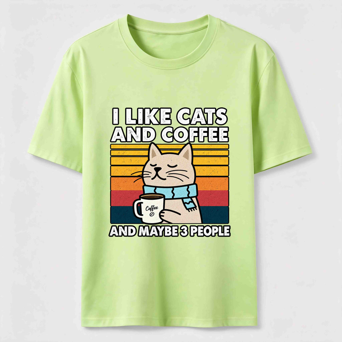 Cats Coffee and Maybe 3 People Classic T-Shirt