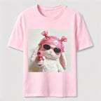 Pink Rebel Bunny Washed T-Shirt
