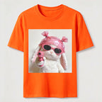 Pink Rebel Bunny Washed T-Shirt