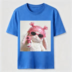 Pink Rebel Bunny Washed T-Shirt