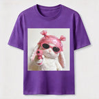 Pink Rebel Bunny Washed T-Shirt