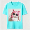 Pink Rebel Bunny Washed T-Shirt