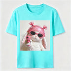 Pink Rebel Bunny Washed T-Shirt