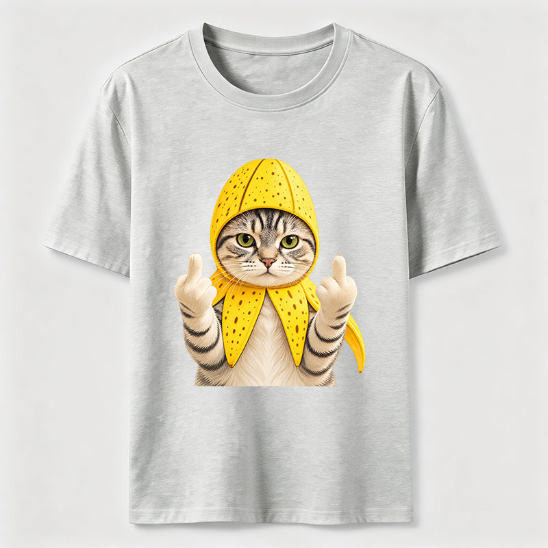 Banana Cat Attitude Washed T-Shirt
