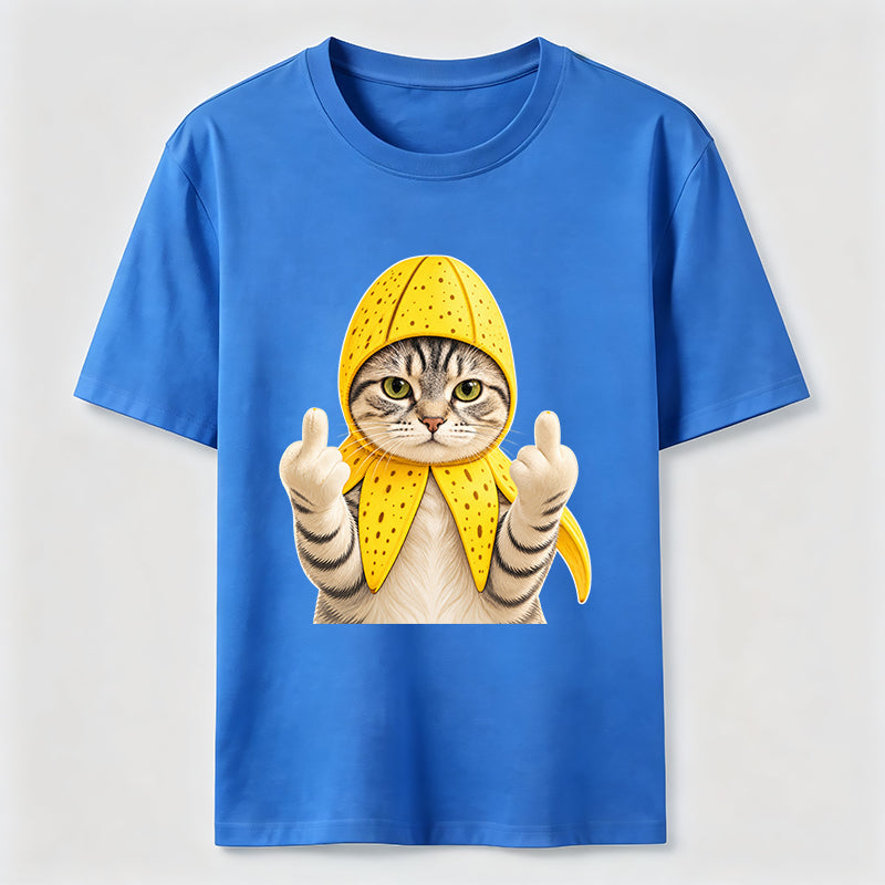 Banana Cat Attitude Washed T-Shirt
