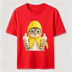 Banana Cat Attitude Washed T-Shirt