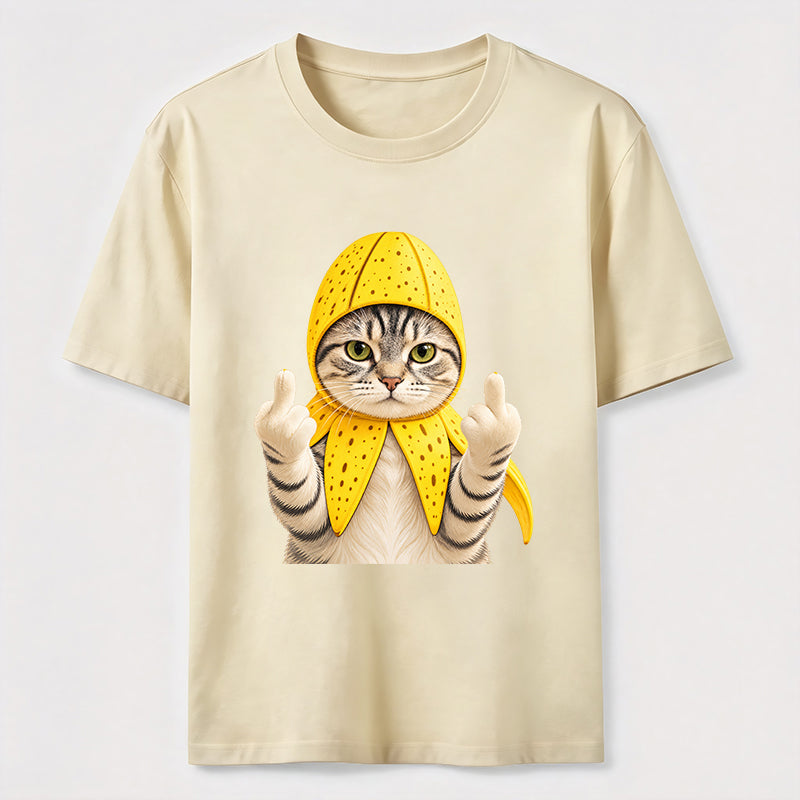 Banana Cat Attitude Washed T-Shirt