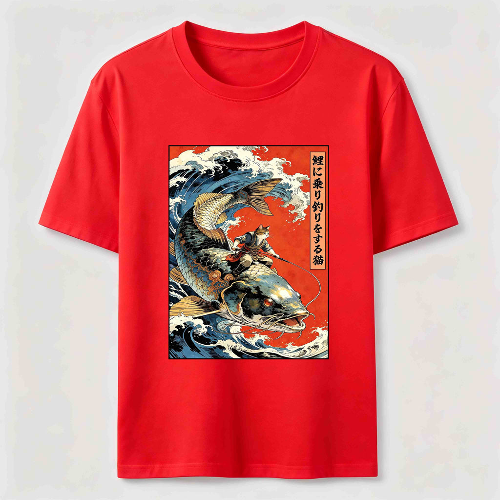 Samurai Cat Koi Classic T-Shirt