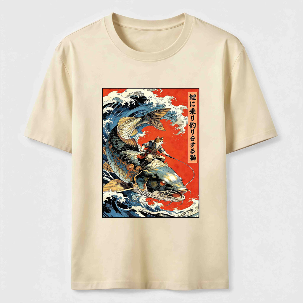 Samurai Cat Koi Classic T-Shirt