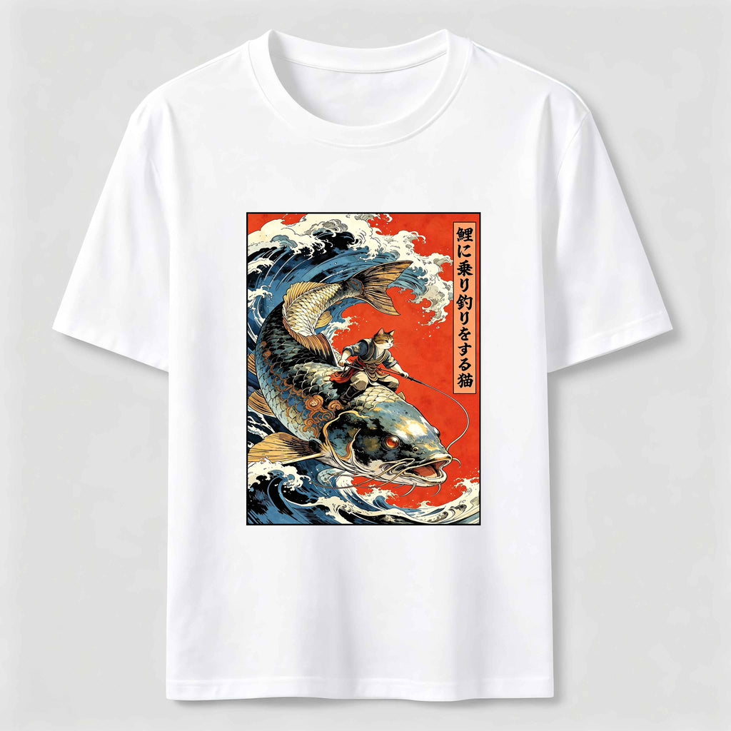 Samurai Cat Koi Classic T-Shirt