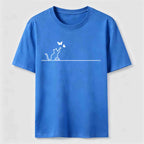 Butterfly Chase Cat Classic T-Shirt