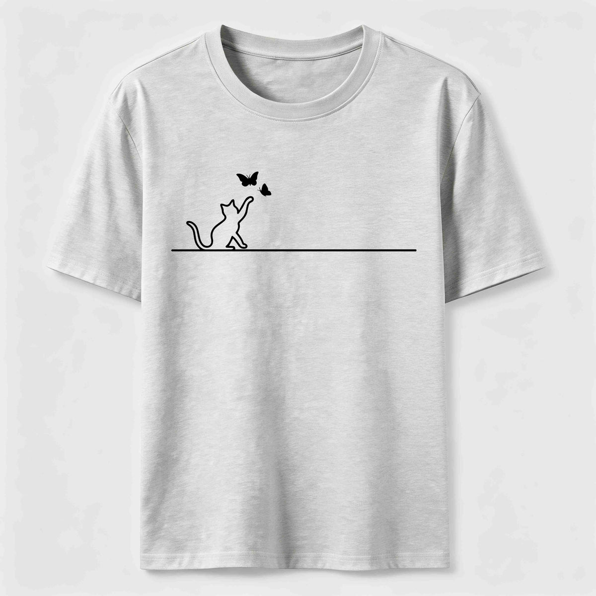 Butterfly Chase Cat Classic T-Shirt